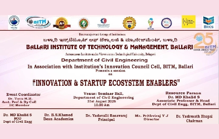 A Technical talk on Innovation & Startup Ecosystem Enablers